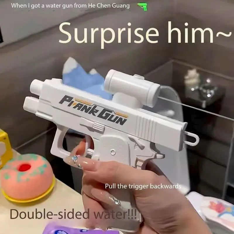 Funny Double-Sided Reverse Water Gun for Kids & Adults – Mini Summer Prank Toy