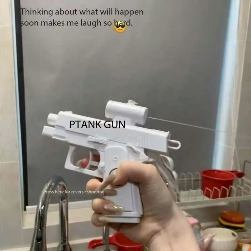 Funny Double-Sided Reverse Water Gun for Kids & Adults – Mini Summer Prank Toy