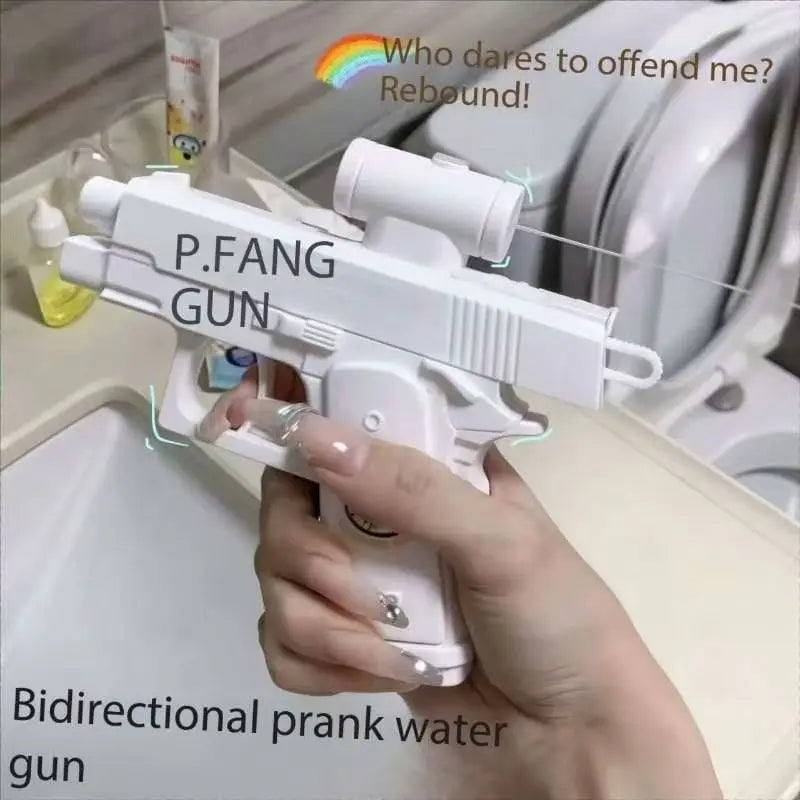 Funny Double-Sided Reverse Water Gun for Kids & Adults – Mini Summer Prank Toy